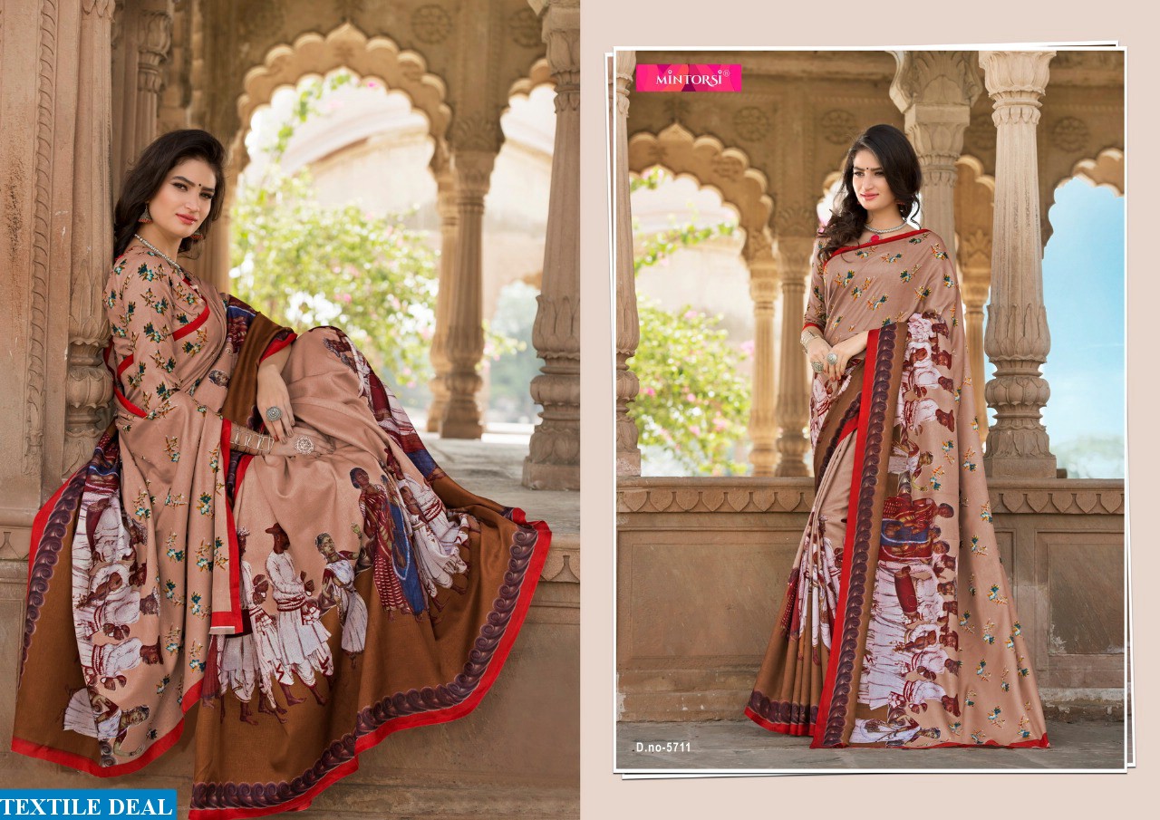 mintorsi Royal Elegance Wholesale Tusser silk Ethnic Saree